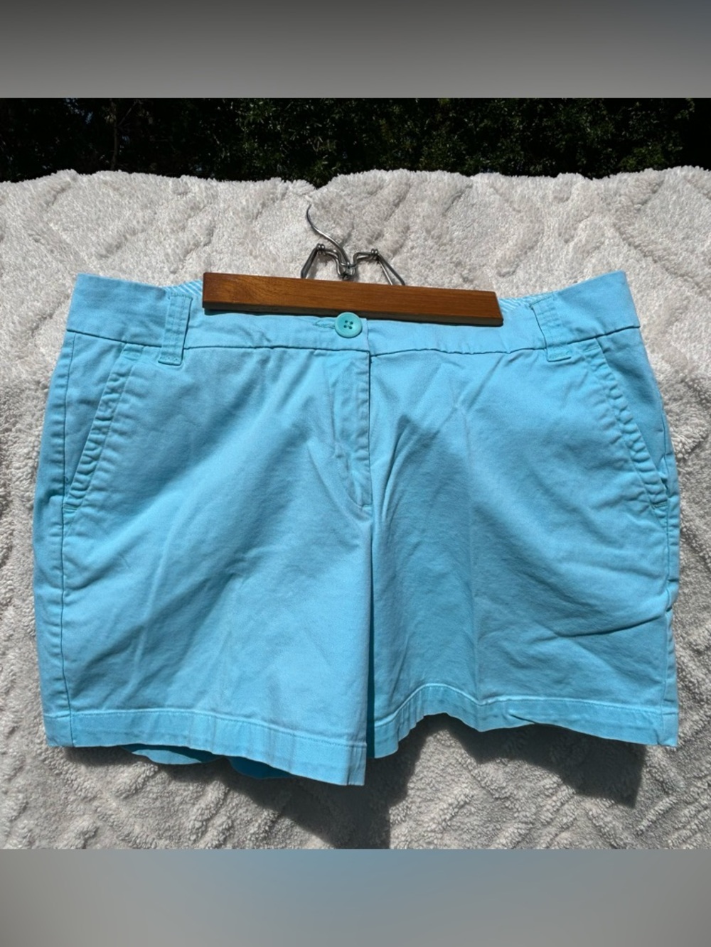 crown & ivy Light Blue Chino Shorts